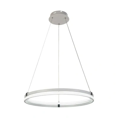 люстра подвесная светодиодная 6038/1 wht+chr 136w
