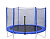 батут dfc trampoline fitness с сеткой 14ft / без лестницы