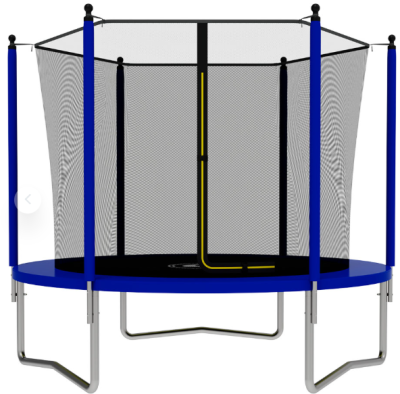 батут c защитной сеткой swollen start inside zip 8 ft 244 см (blue), детский