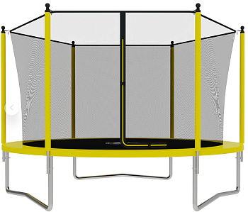 батут c защитной сеткой swollen start inside zip 10 ft 305 см (yellow), детский,