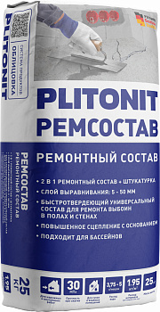 ремонтный состав plitonit 25кг (48шт/под)