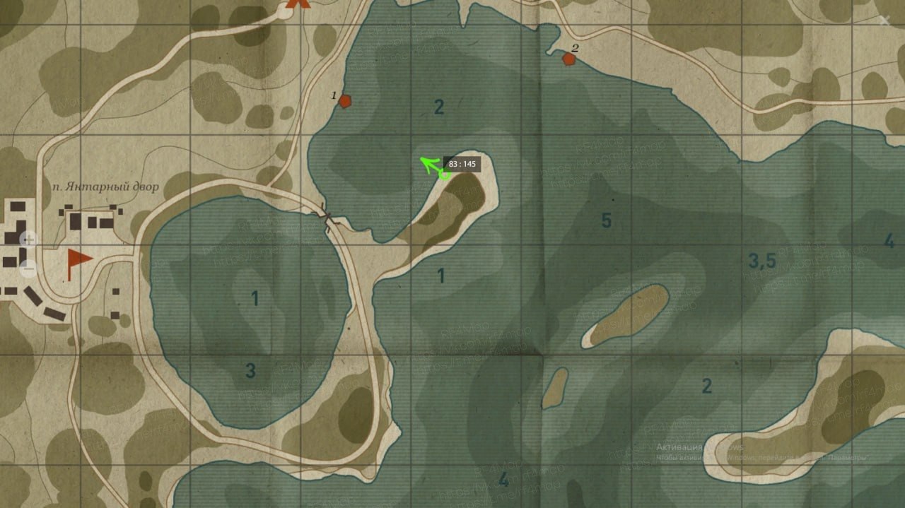 The Amber Lake — Map