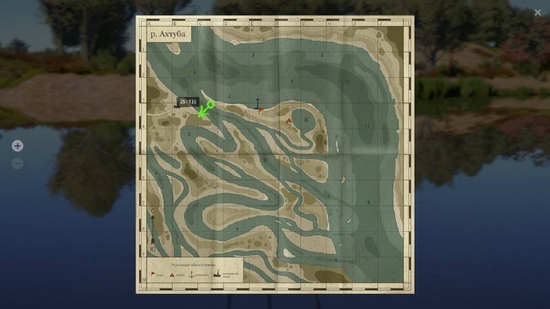 Карта — Река Ахтуба