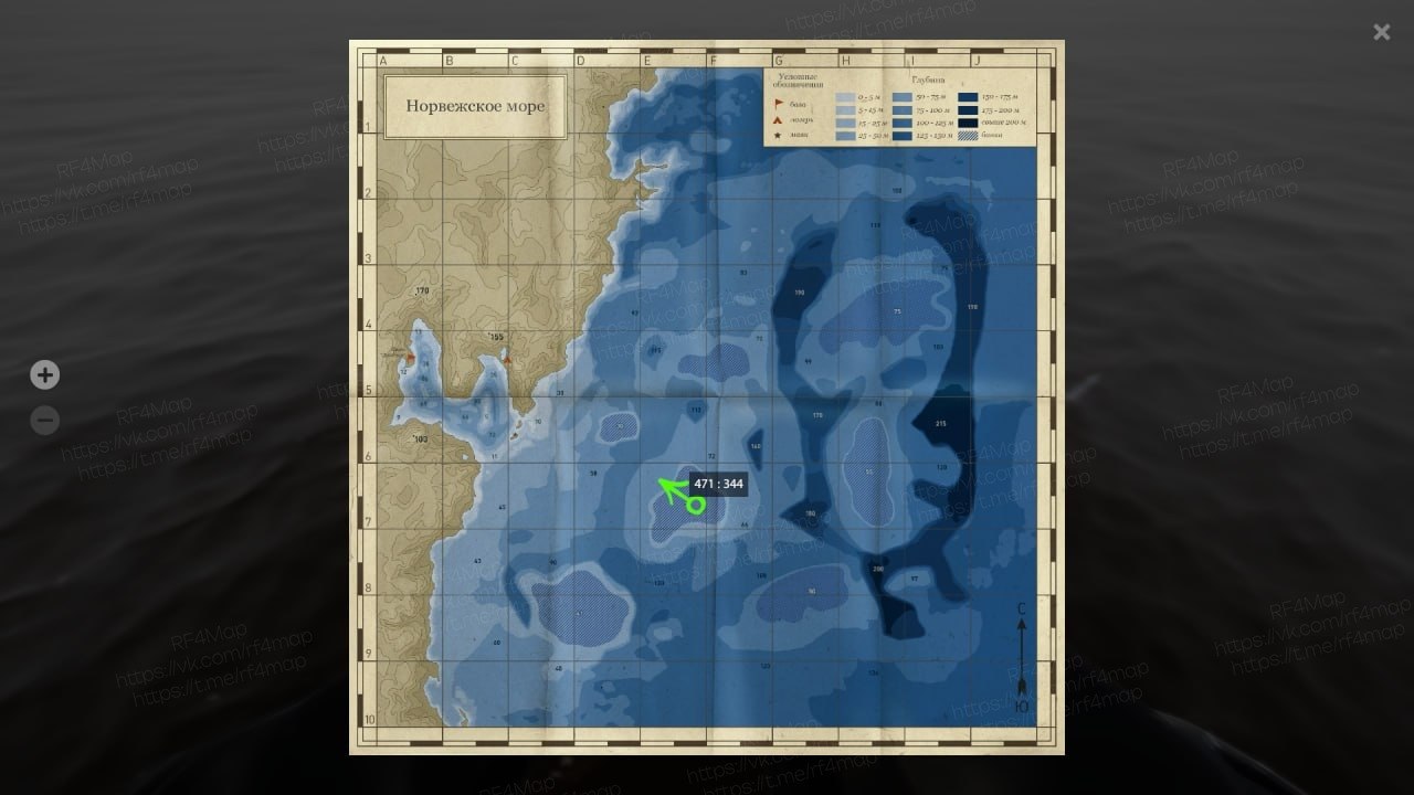 Норвежское море — Карта