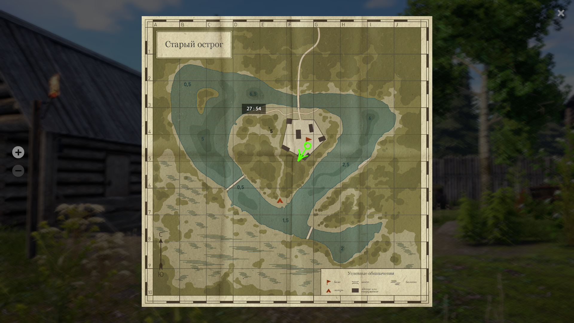 Озеро Старый Острог — Карта