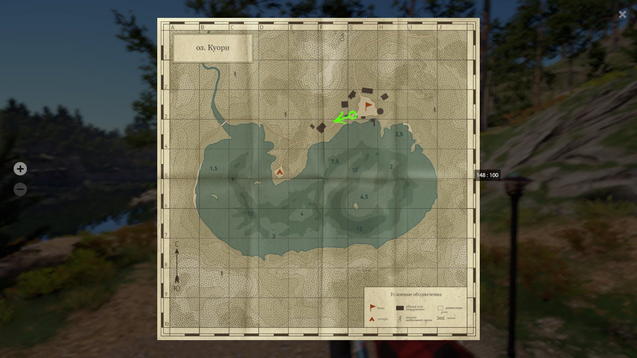 Kuori Lake — Map