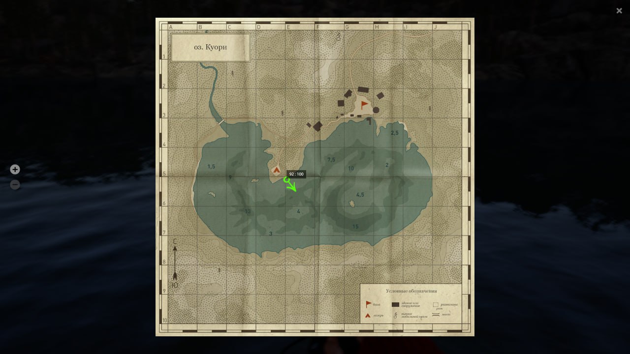 Kuori Lake — Map