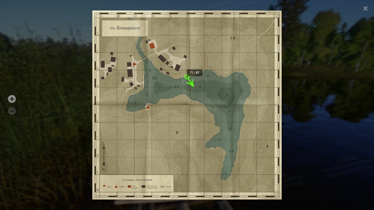 Mosquito Lake — Map