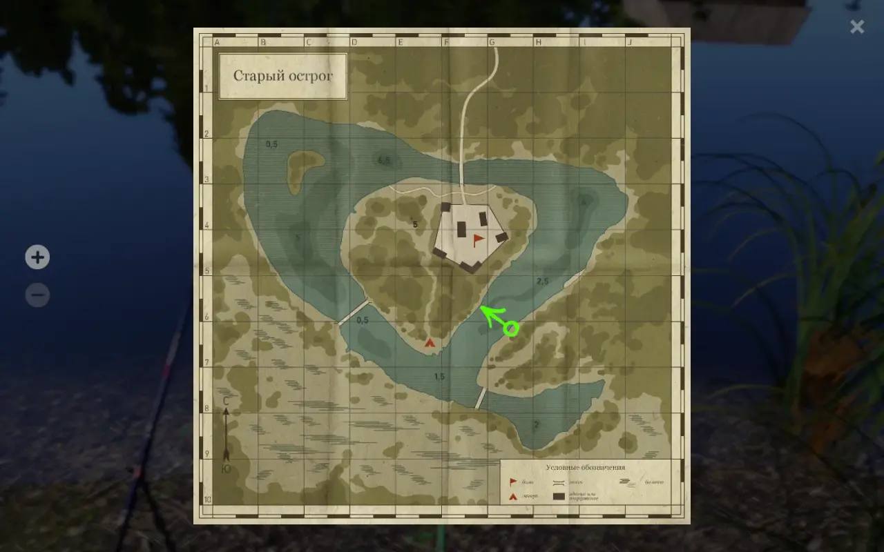 Old Burg Lake — Map