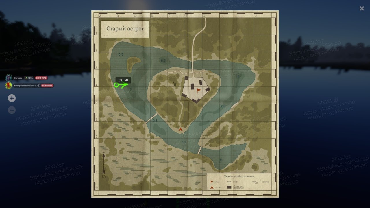 Old Burg Lake — Map