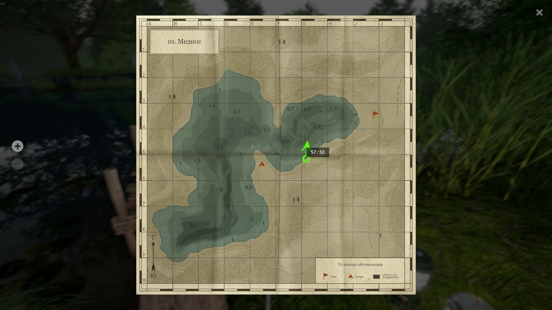 Copper Lake — Map
