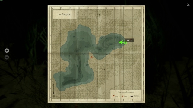 Озеро Медное — Карта