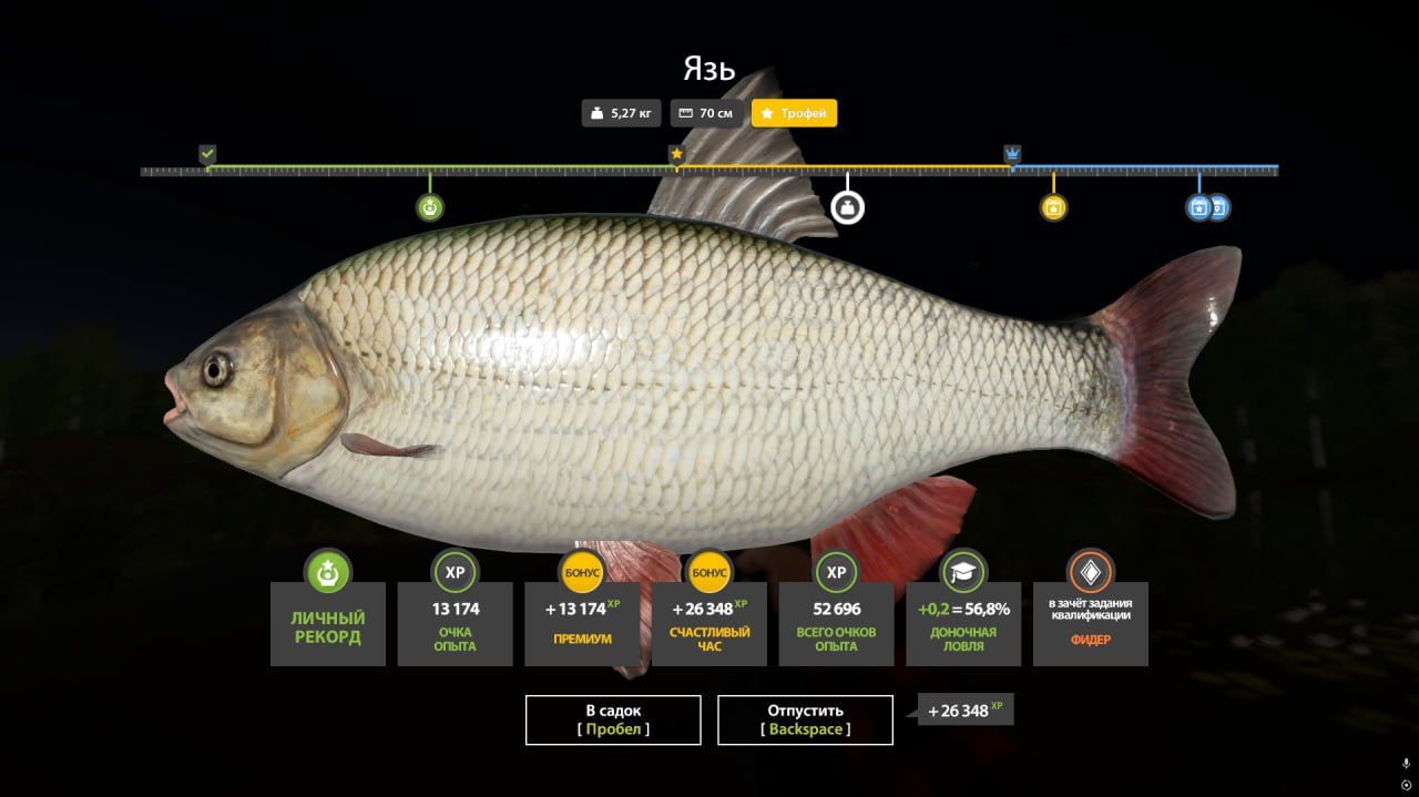 Трофей — Озеро Комариное
