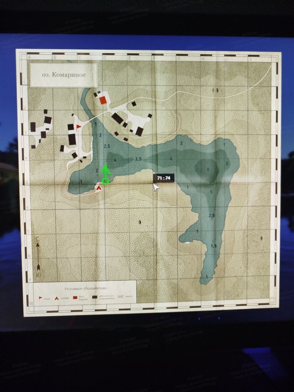 Mosquito Lake — Map