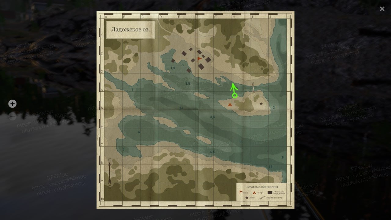 Ladoga Lake — Map