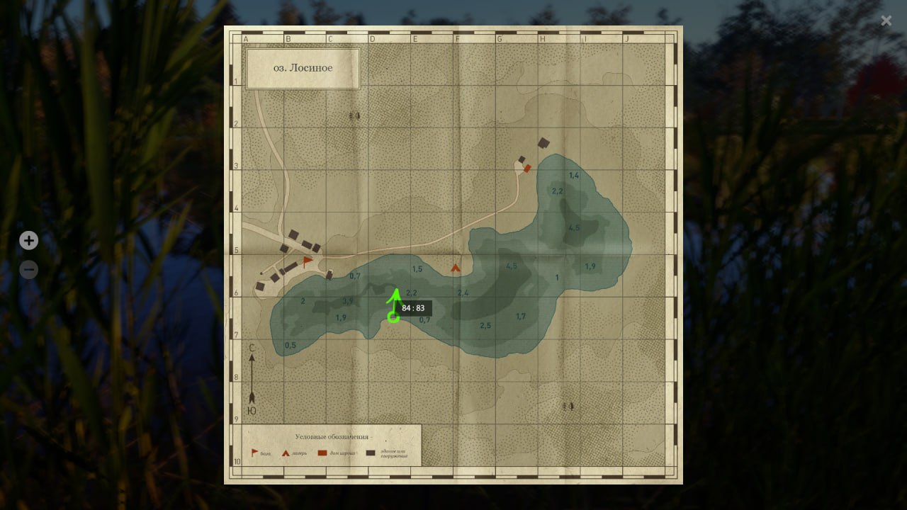 Озеро Лосиное — Карта