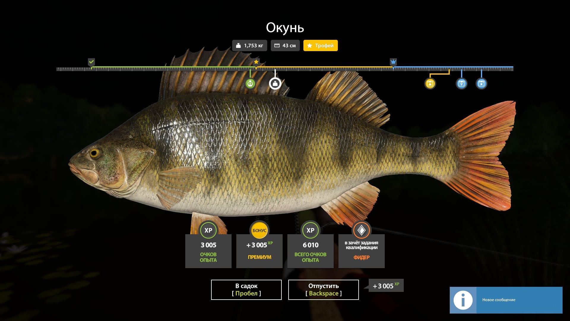 Трофей — Озеро Комариное