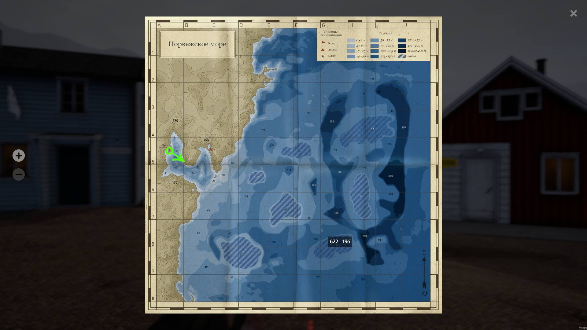 Норвежское море — Карта