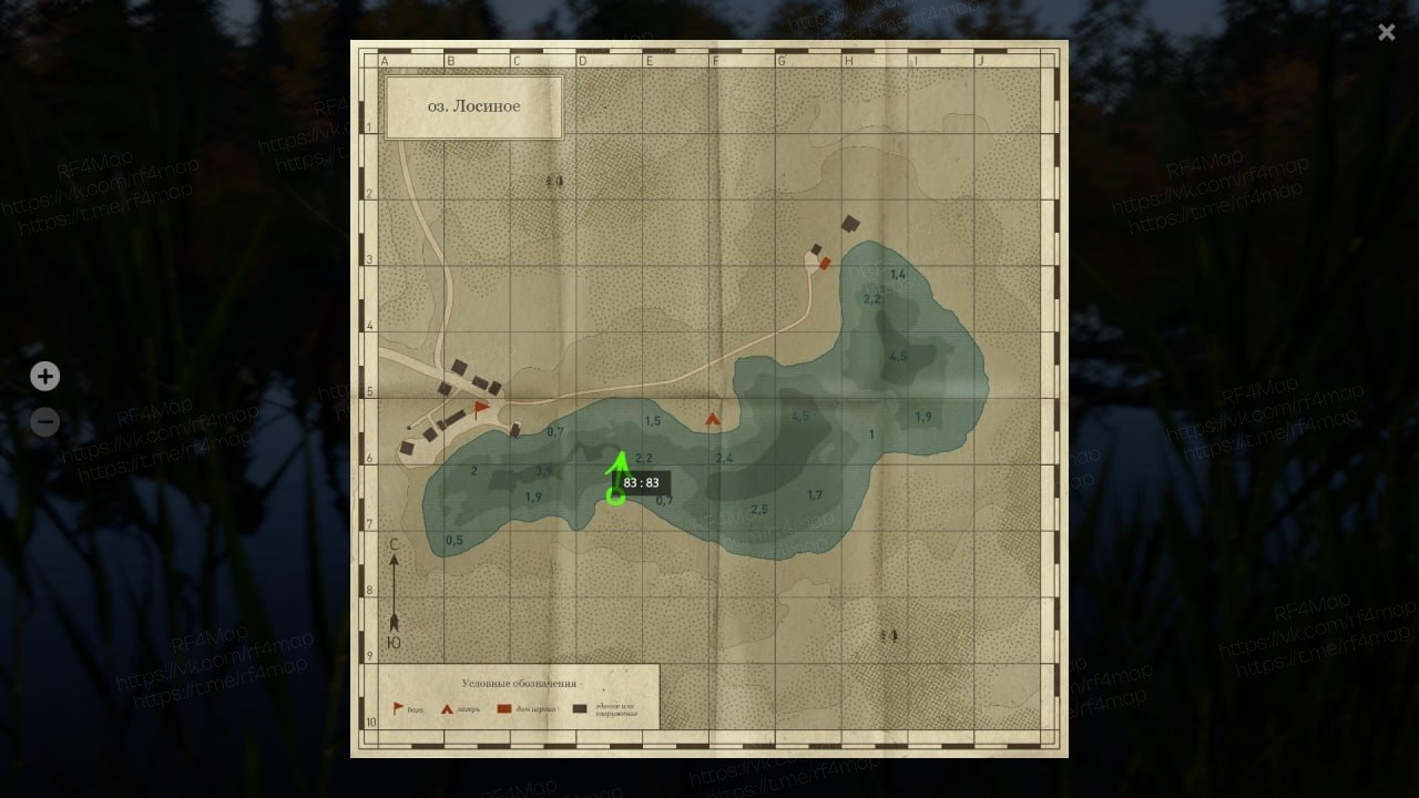 Elk Lake — Map