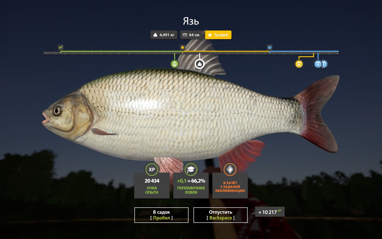 Трофей — Озеро Комариное