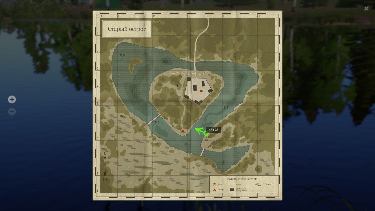 Озеро Старый Острог — Карта