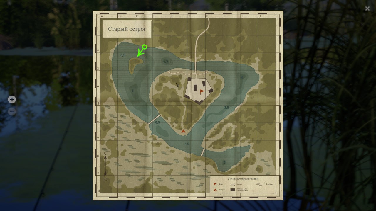 Old Burg Lake — Map