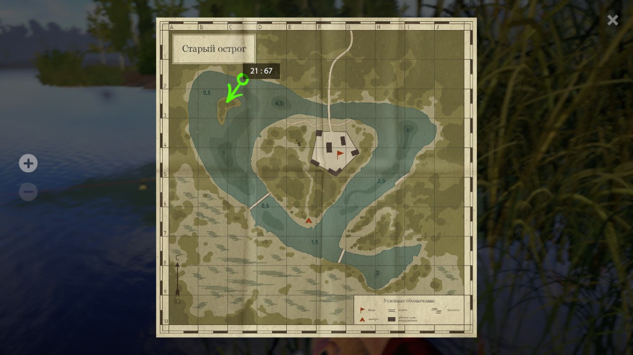 Карта — Озеро Старый Острог