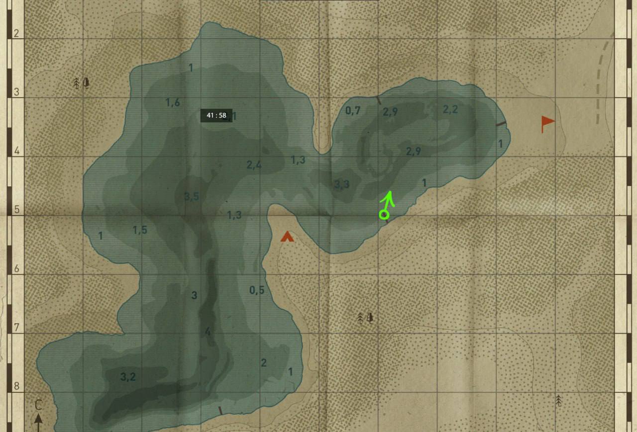 Карта — Озеро Медное