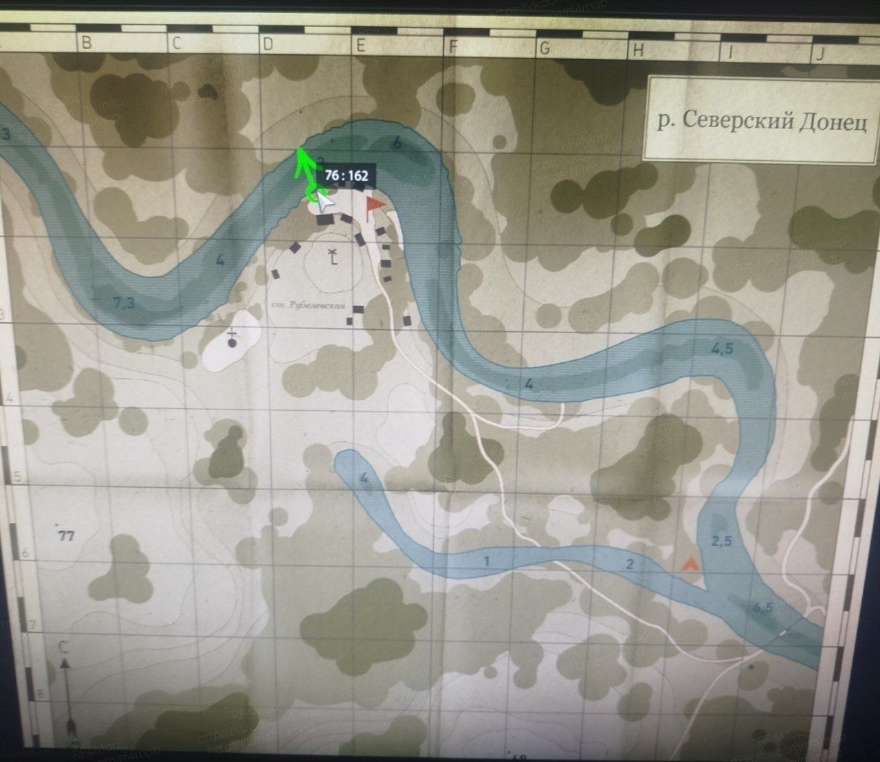 Seversky Donets River — Map