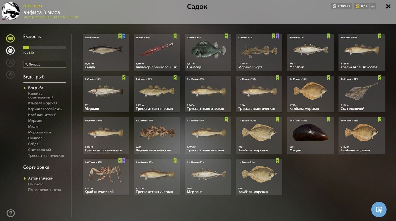 Норвежское море — Садок