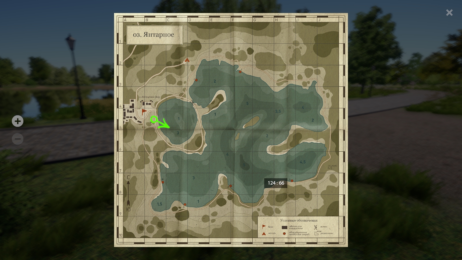The Amber Lake — Map