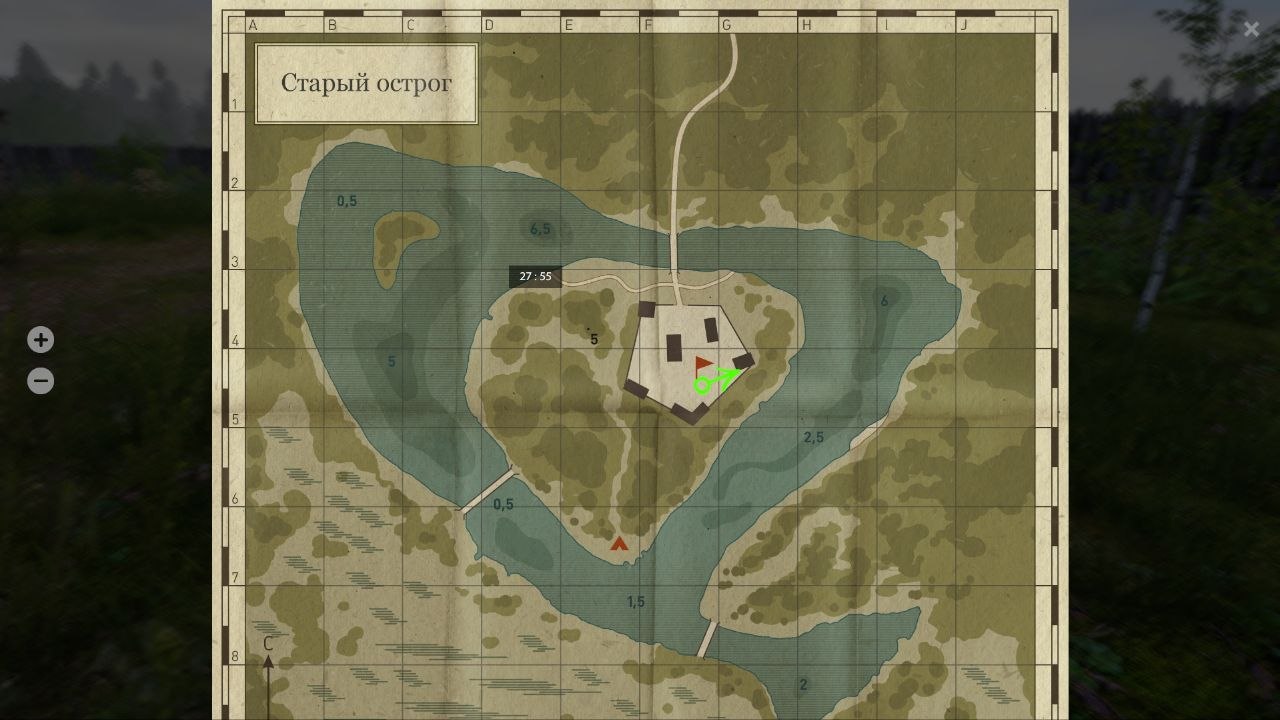 Озеро Старый Острог — Карта