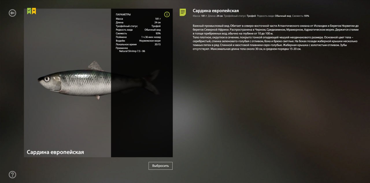 Норвежское море — Трофей