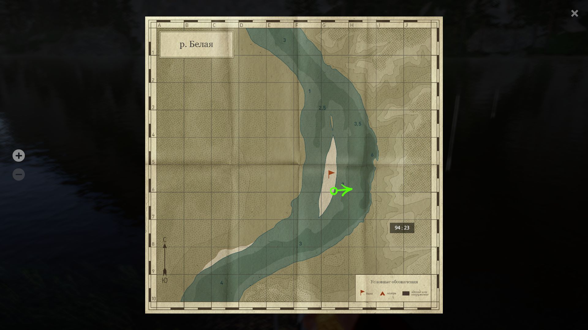 Belaya River — Map