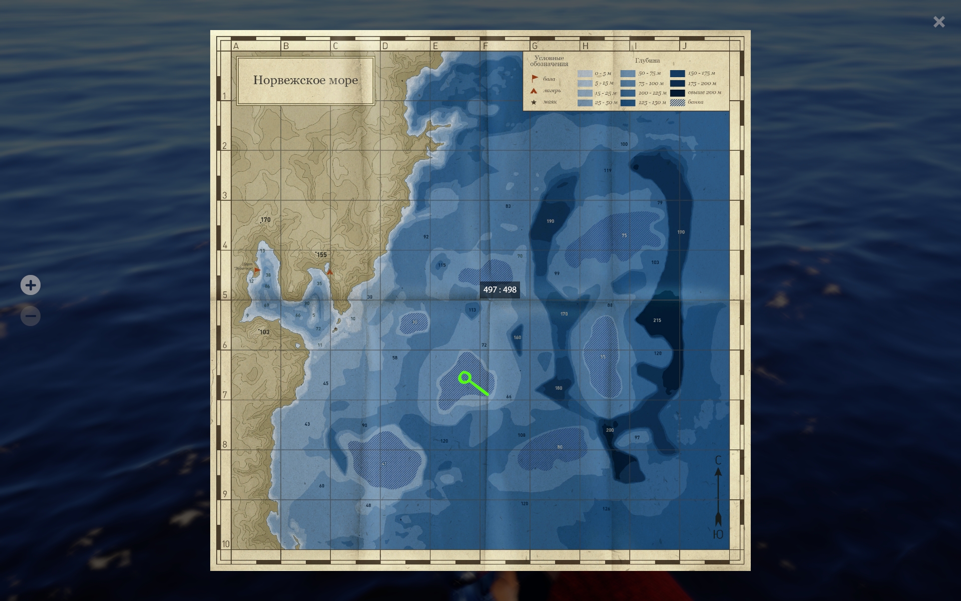 Норвежское море — Карта