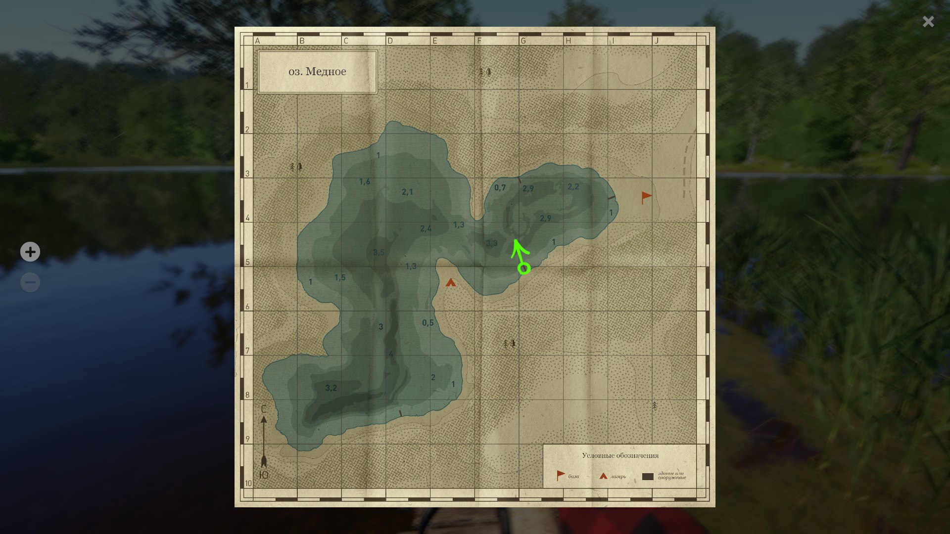 Copper Lake — Map