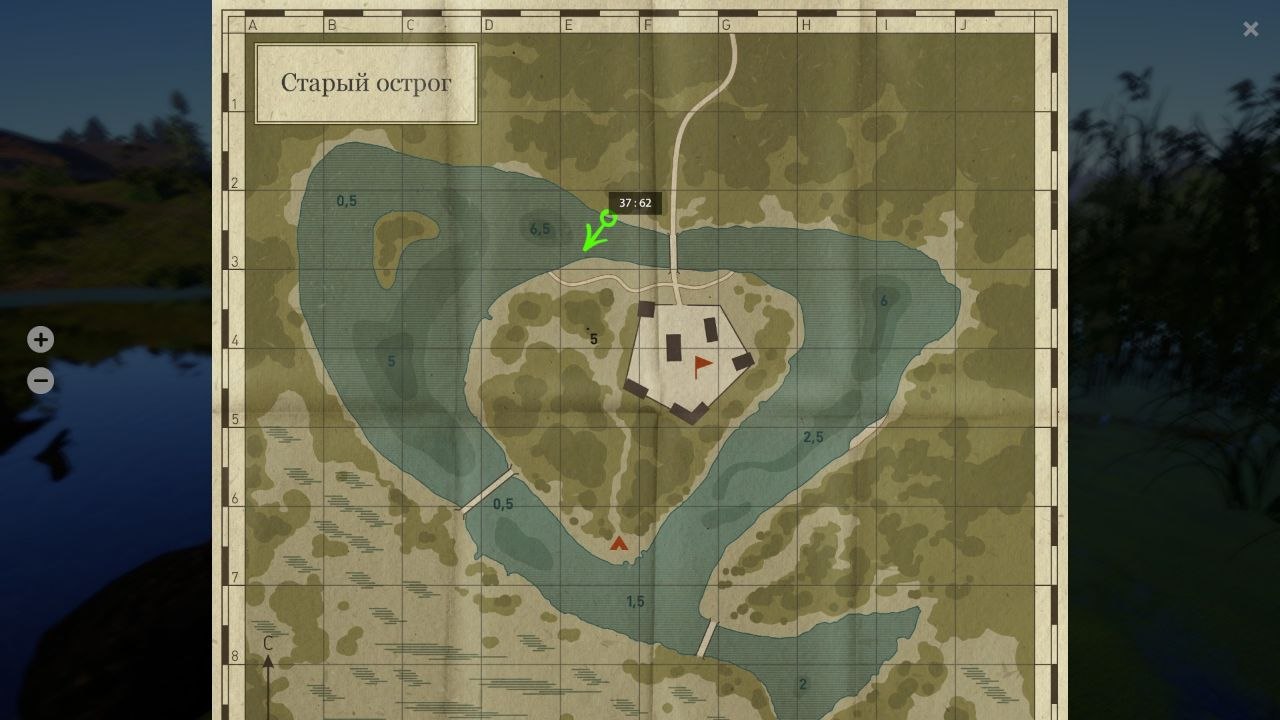 Old Burg Lake — Map
