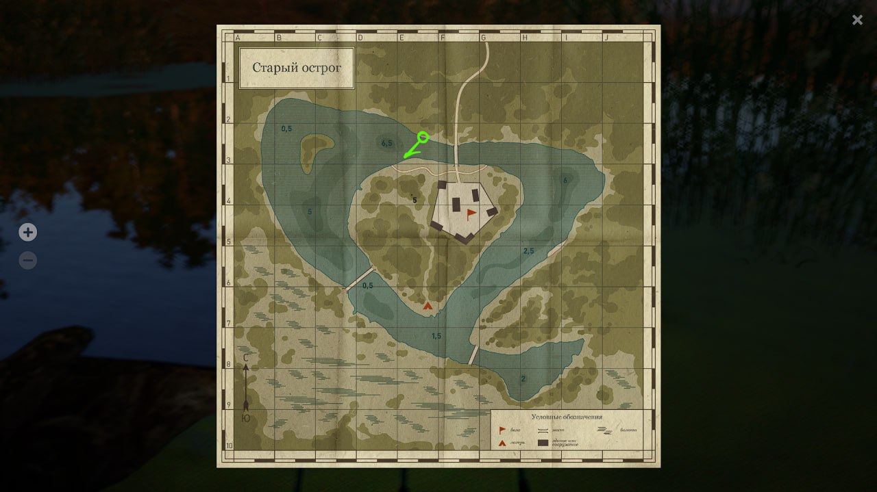 Old Burg Lake — Map