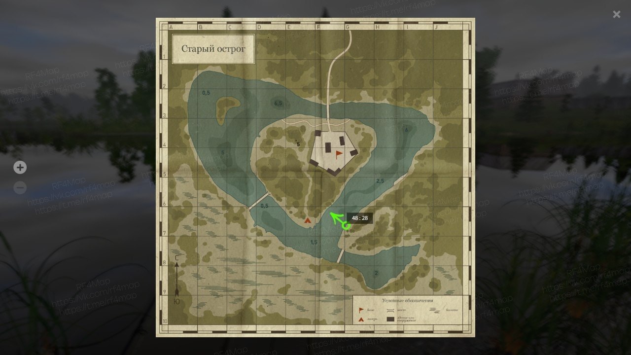 Old Burg Lake — Map