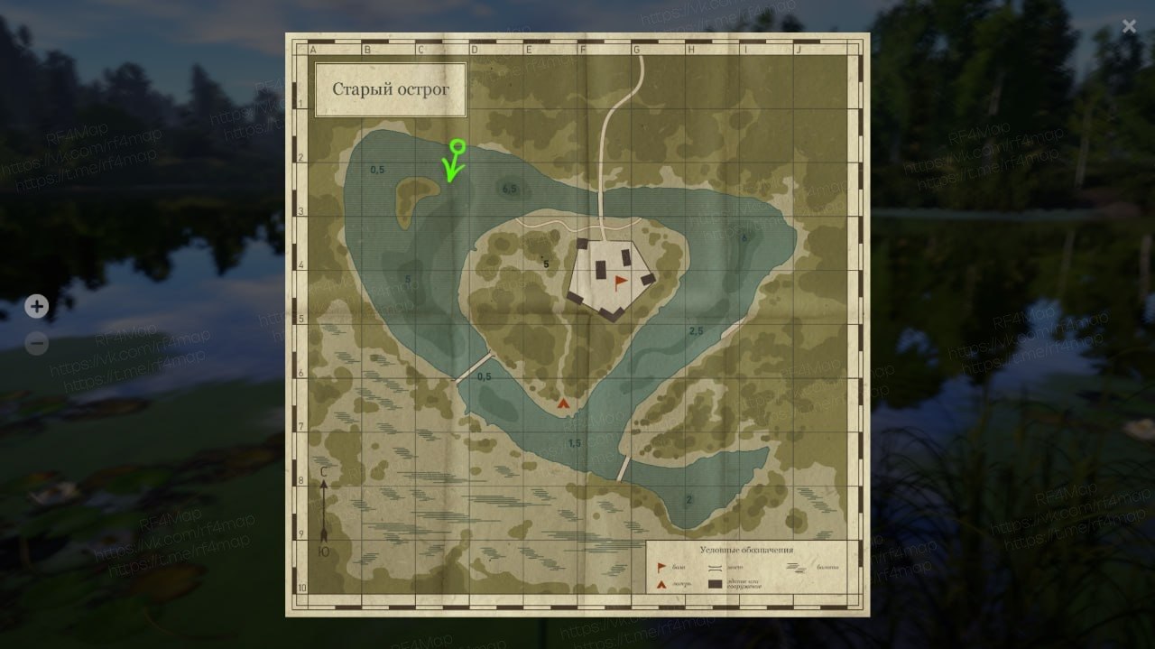 Old Burg Lake — Map