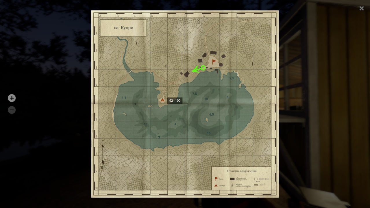 Kuori Lake — Map