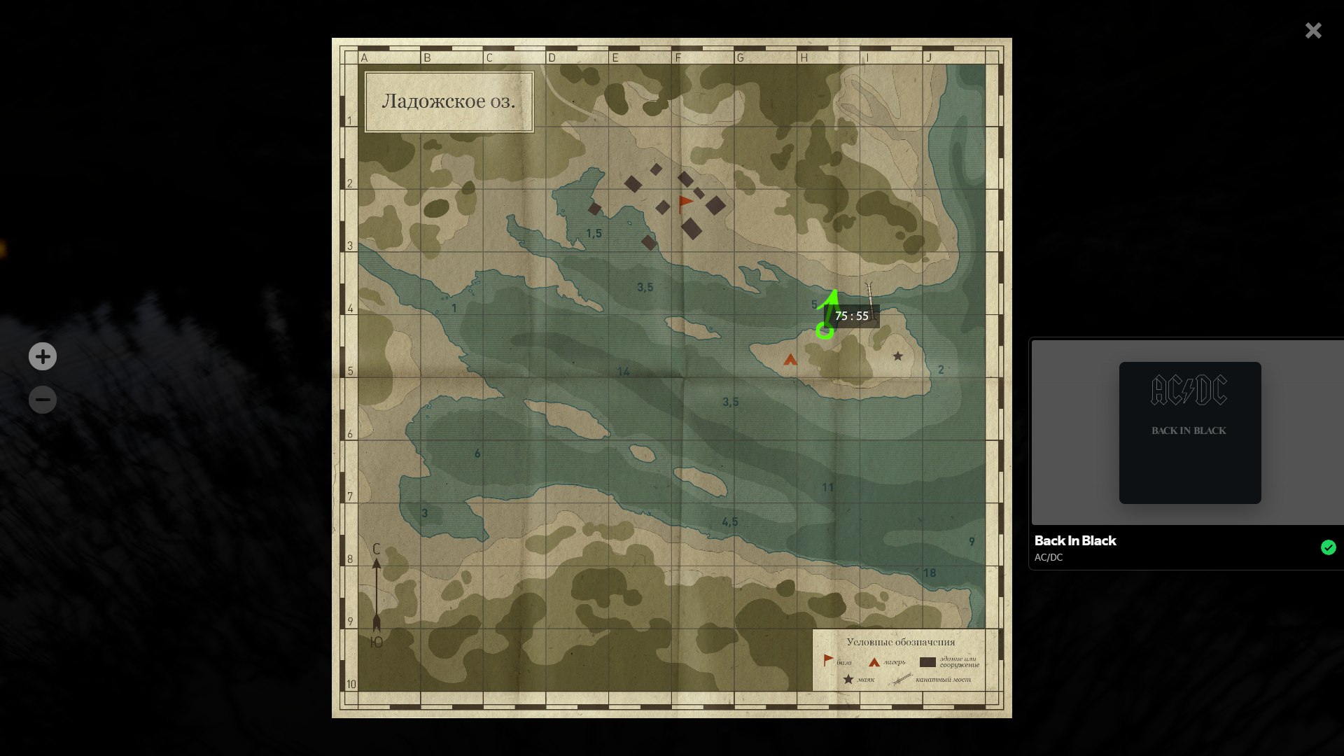 Карта — Ладожское озеро