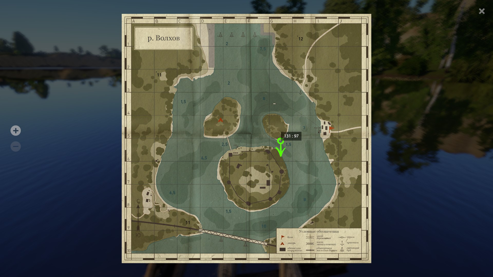 Volkhov River — Map
