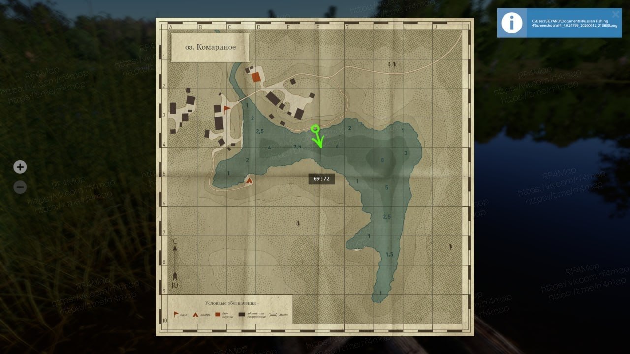 Mosquito Lake — Map