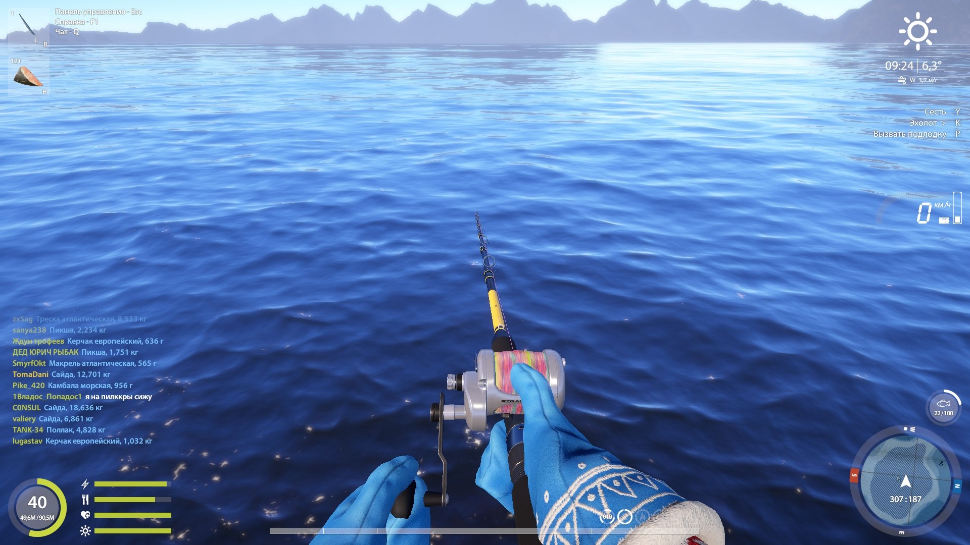 Норвежское море — Точка