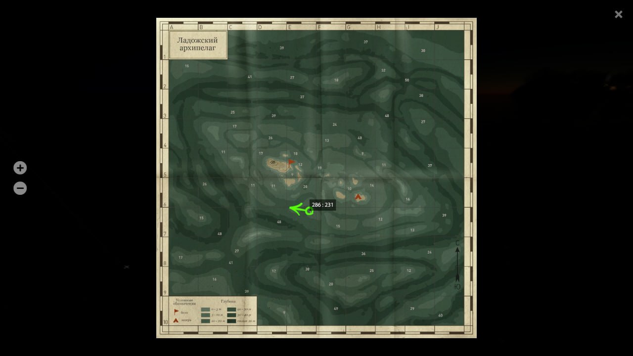 Карта — Ладожский архипелаг