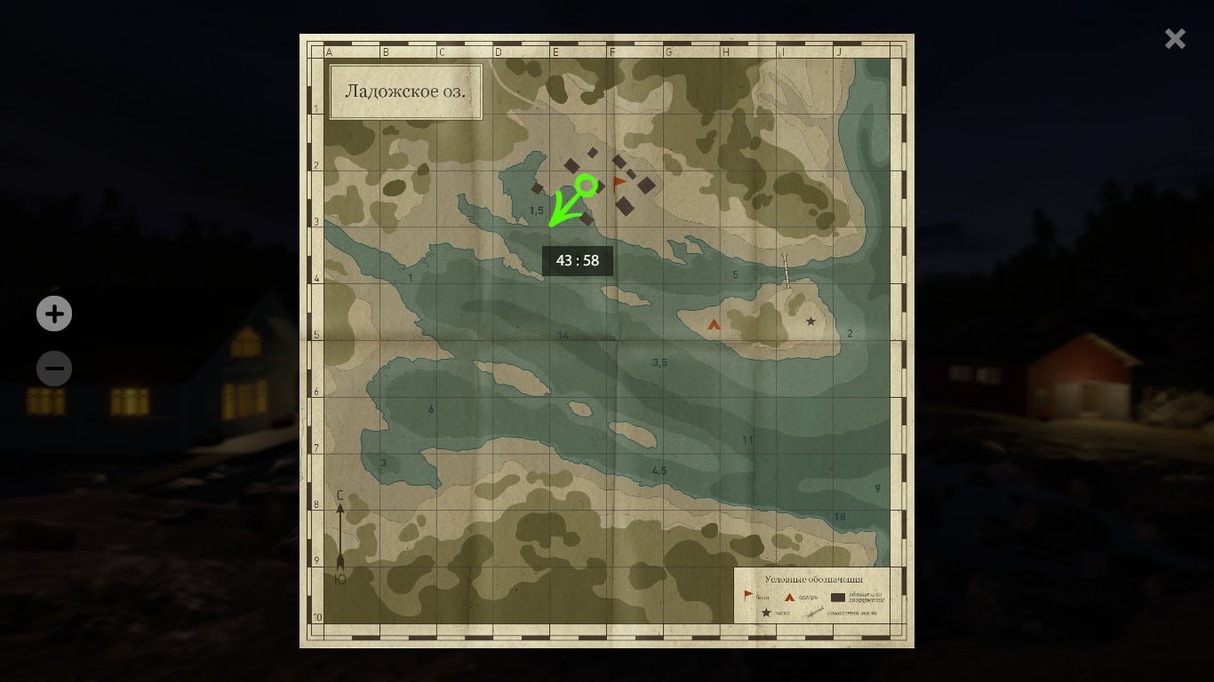 Ladoga Lake — Map