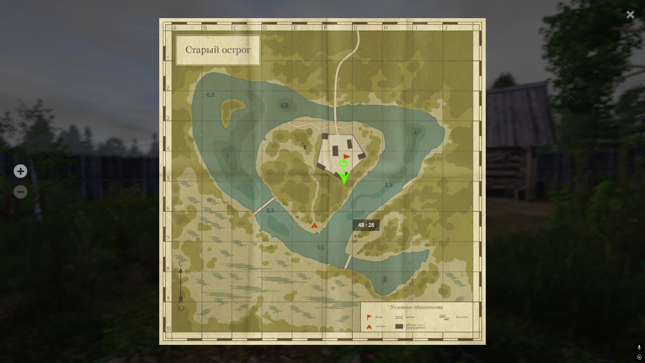 Old Burg Lake — Map