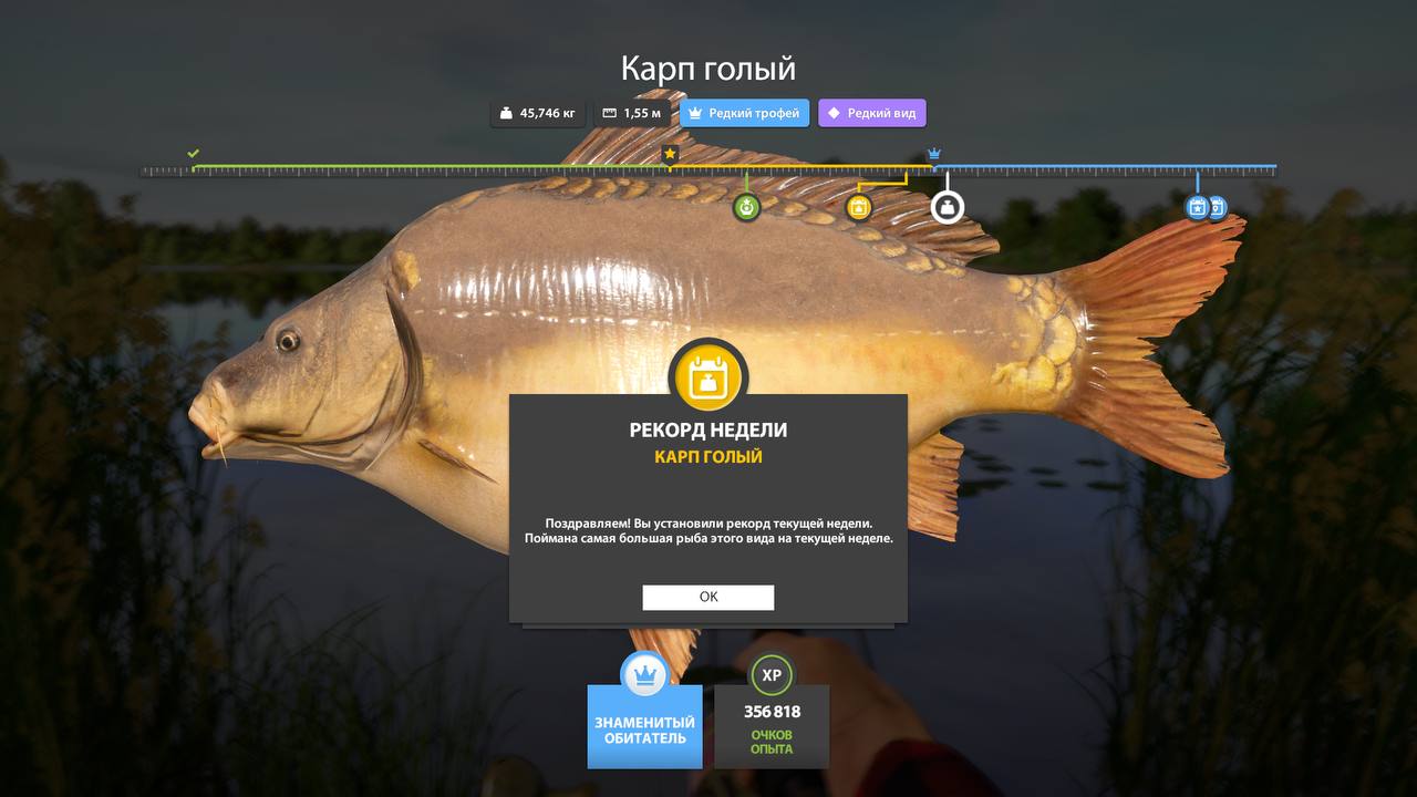 Трофей — Озеро Янтарное