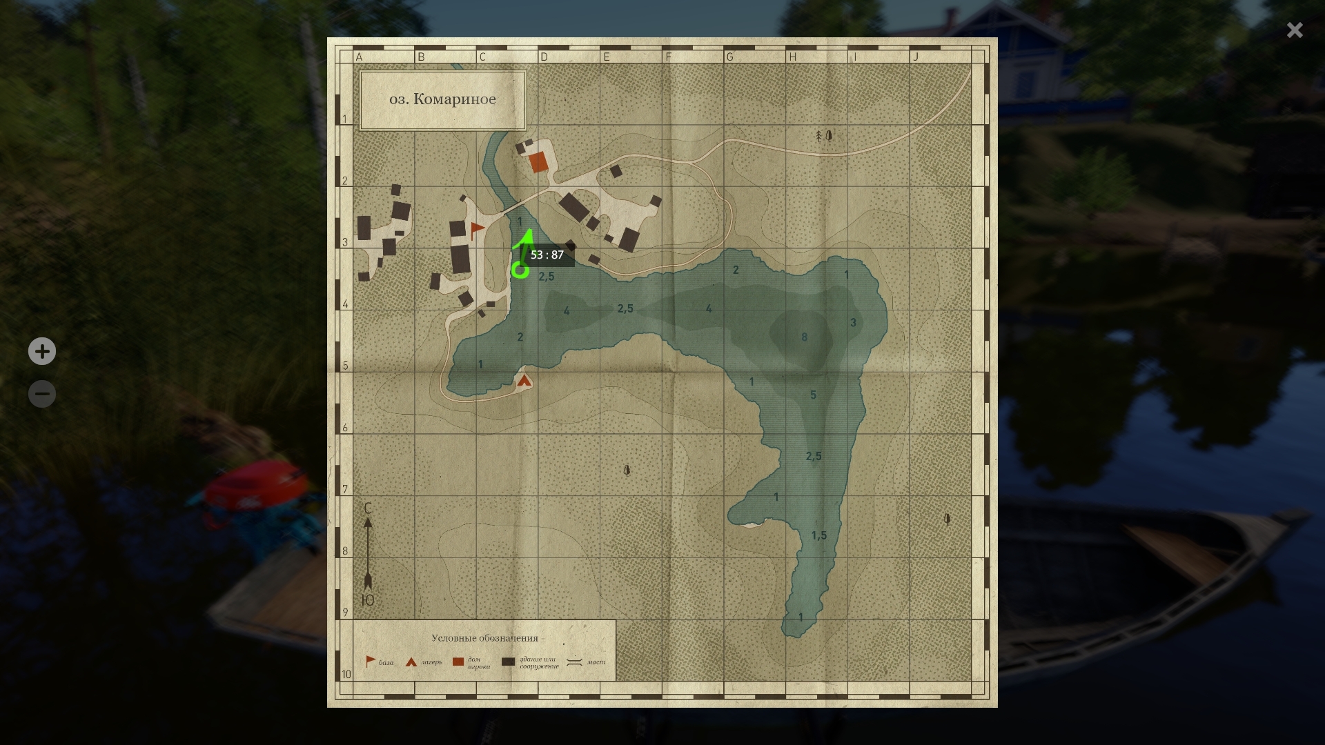 Mosquito Lake — Map